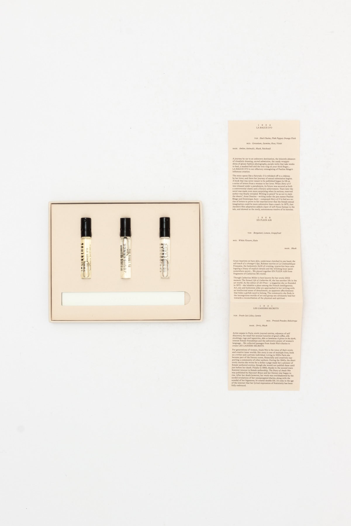 Jouissance Eau De Perfume. The Collected Works Sample Set.
