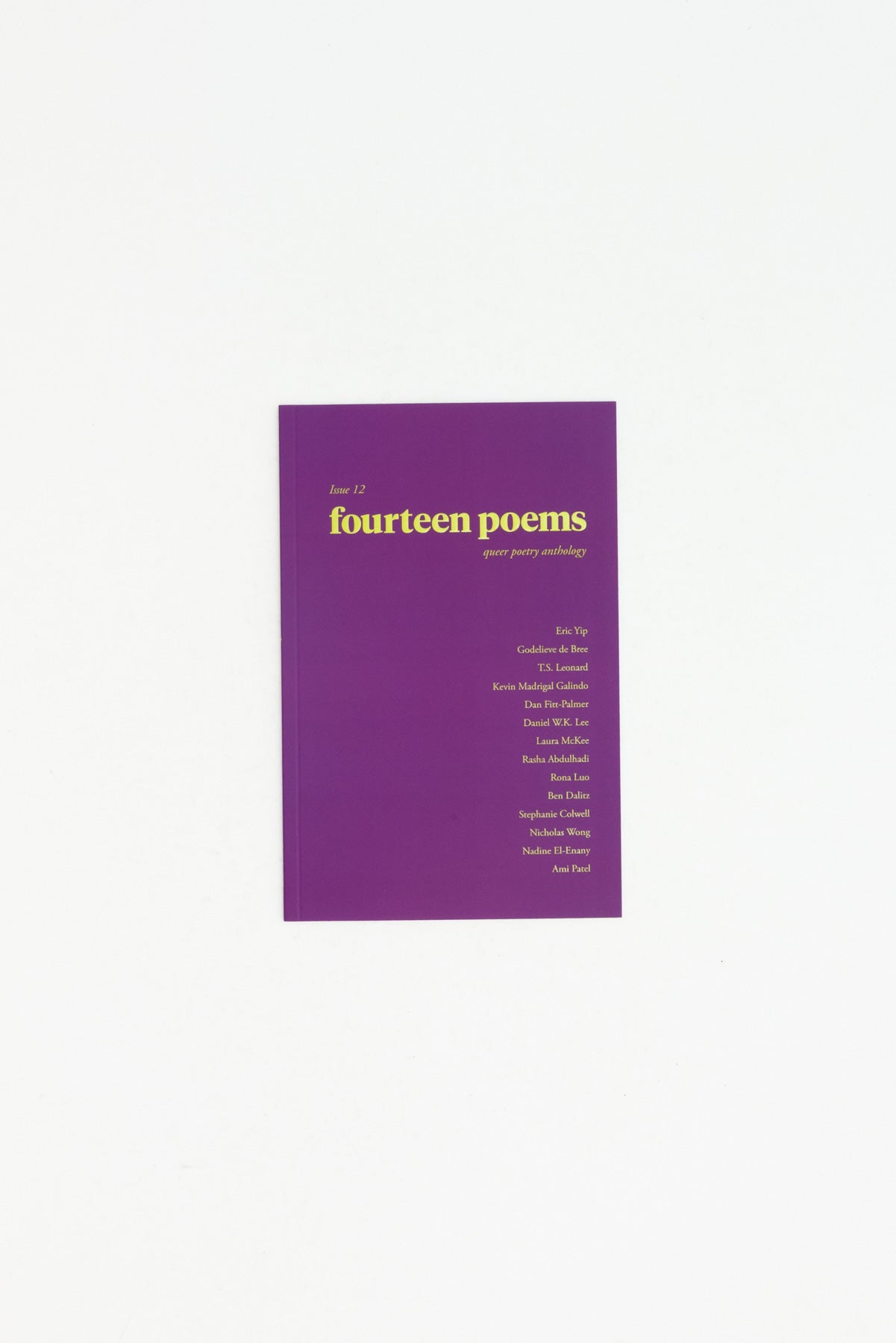 Fourteen Poems. Queer Poetry Anthology. Issue 12.
