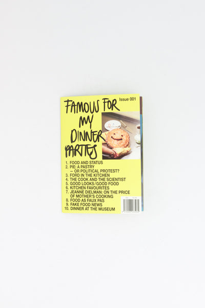 famous for my dinner parties Issue 001