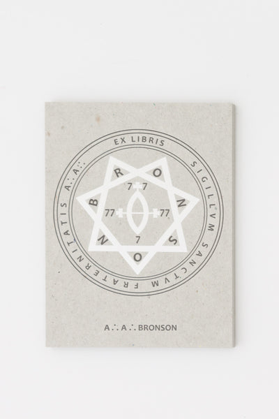 'Ex Libris' Bookplate - AA Bronson @ Tenderbooks