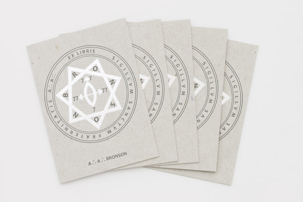 'Ex Libris' Bookplate - AA Bronson @ Tenderbooks