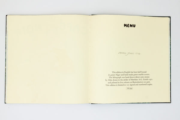 Waitress [Signed]. - Allen Jones & Tim Street Porter