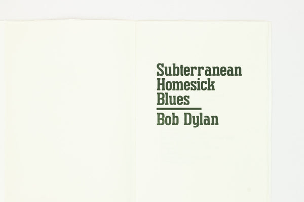 A group of twenty-four hand-made letterpress publications from Blue Print Press.