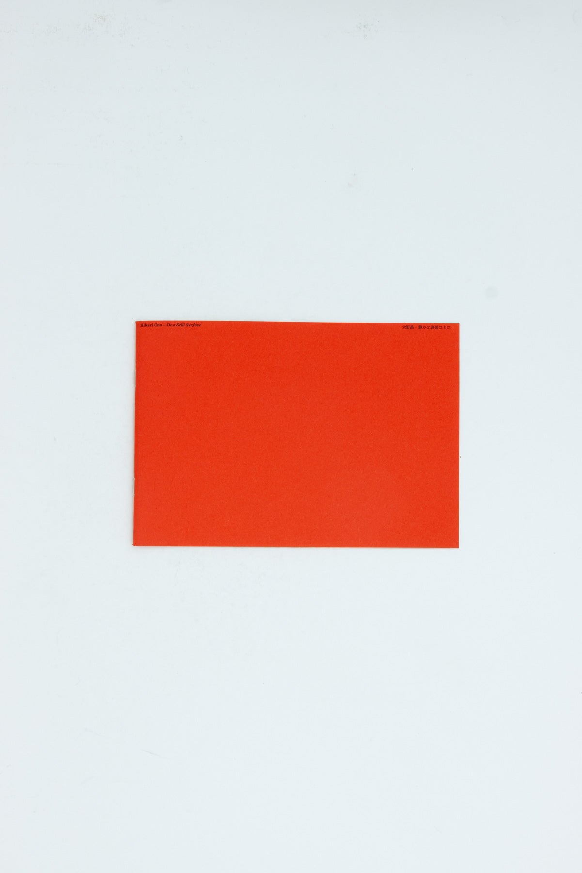 On a Still Surface - Hikari Ono