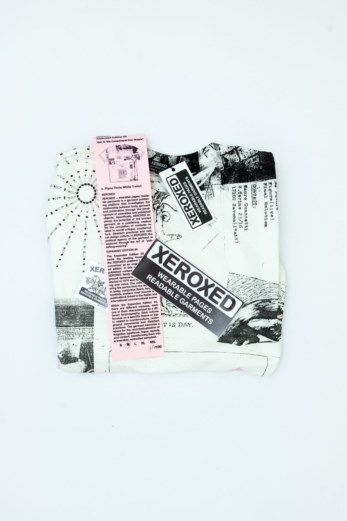 XEROXED: Wearable Pages, Readable Garments T-shirt