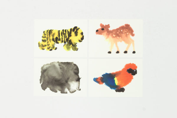 10 Wild Animals Postcards - Rop Van Mierlo