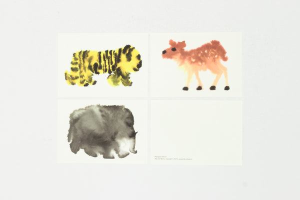 10 Wild Animals Postcards - Rop Van Mierlo