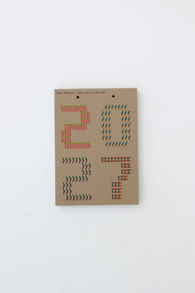 Karel Martens - Calendar 2027. Every day is a new day.