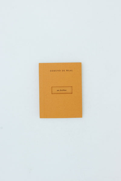 Edmund de Waal - an Archive