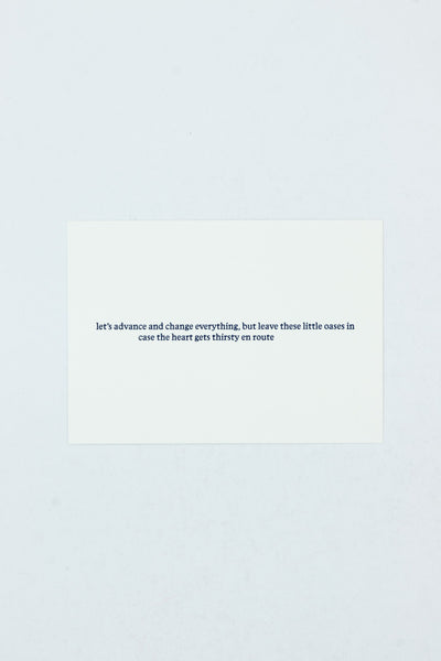 [An excerpt from] Frank O'Hara Postcard.