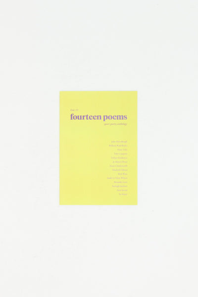 Fourteen Poems. Queer Poetry Anthology. Issue 13.