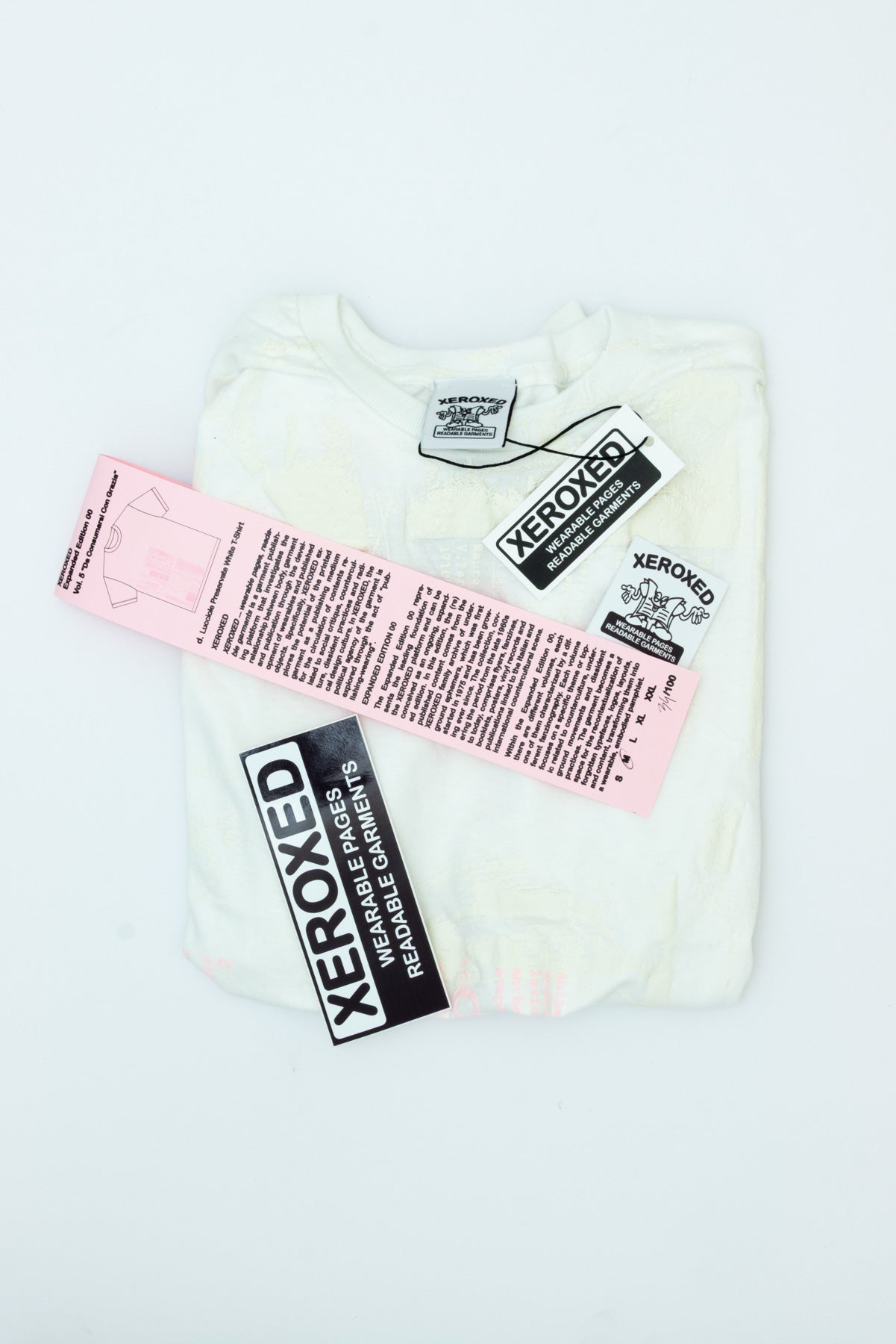 XEROXED: Wearable Pages, Readable Garments T-shirt