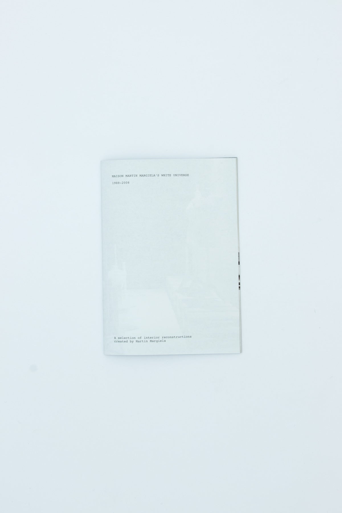 Martin Margiela's White Universe 1988-2008.