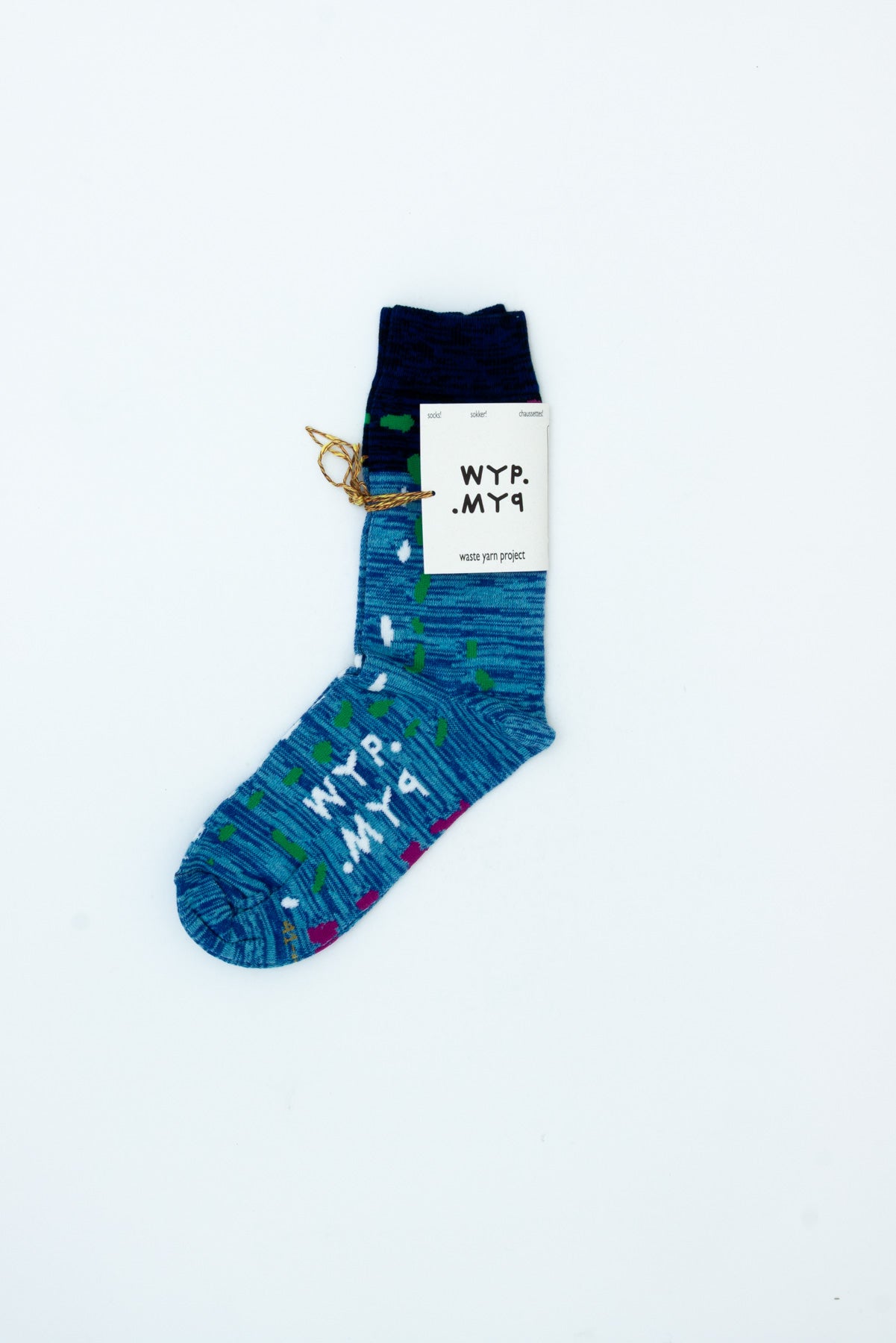 Waste Yarn x Celia Pym Socks [Blue]