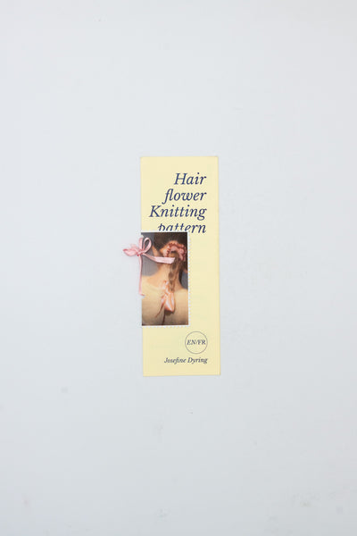 Hair Flower Knitting Pattern - Josefine Dyring