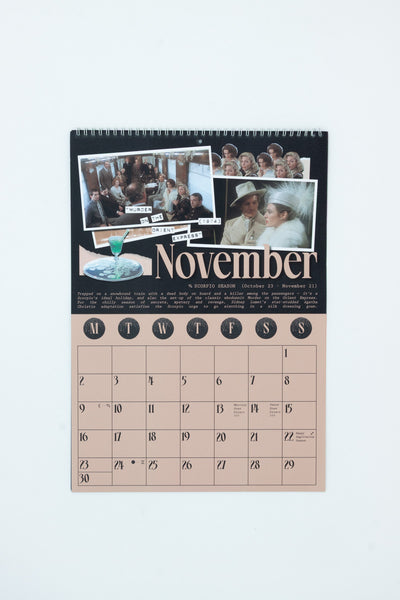 Zodiac Film Club x T A P E 2026 Calendar