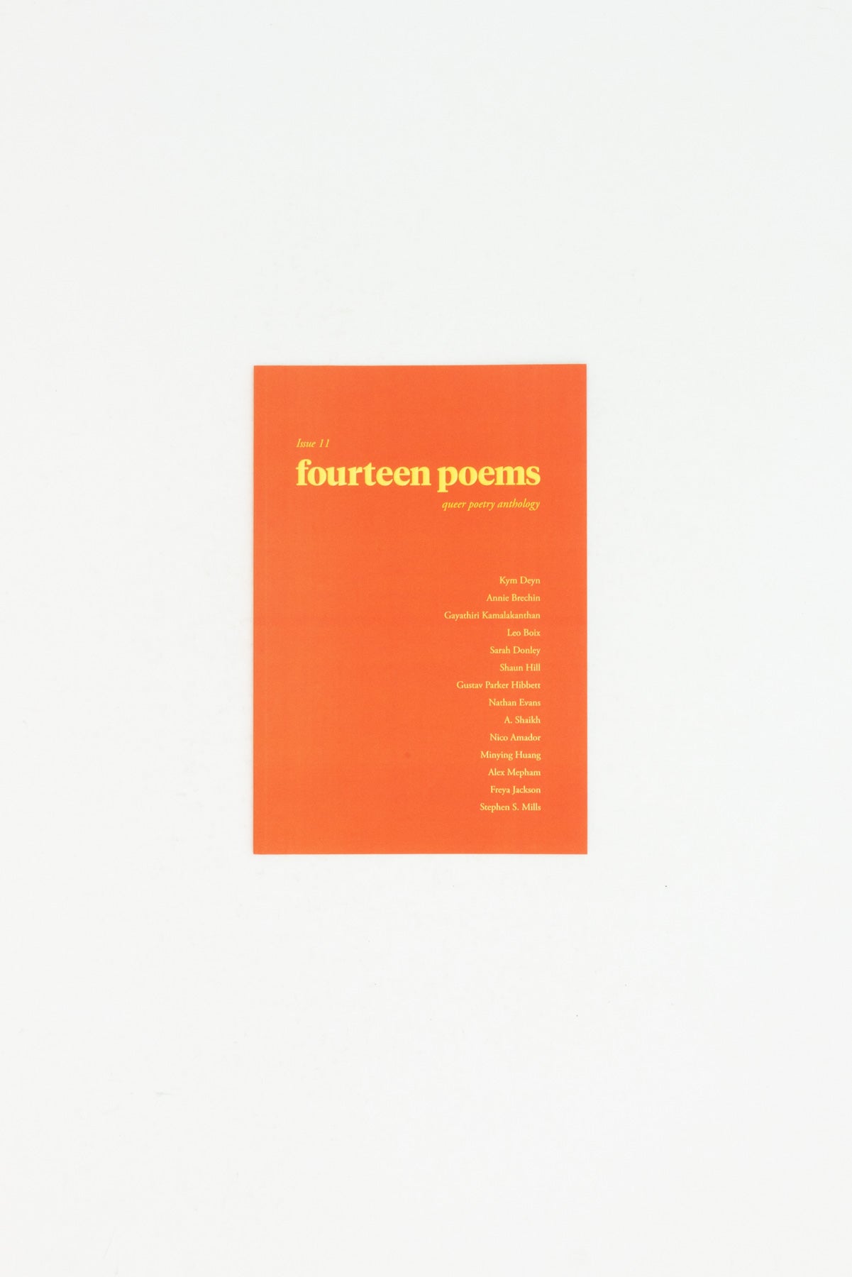 Fourteen Poems. Queer Poetry Anthology. Issue 11.