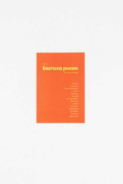 Fourteen Poems. Queer Poetry Anthology. Issue 11.