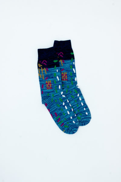Waste Yarn x Celia Pym Socks [Blue]