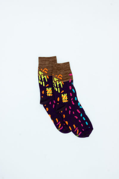 Waste Yarn Project x Celia Pym Socks [Purple]