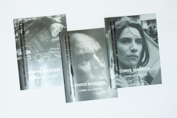 Chris Marker souvenir zines. COMME des GARCONS 2021-22