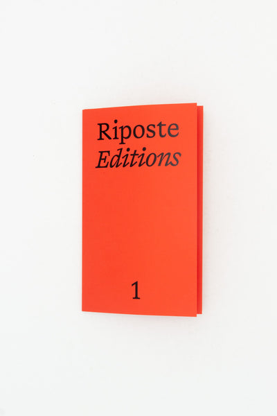 Riposte Editions #1