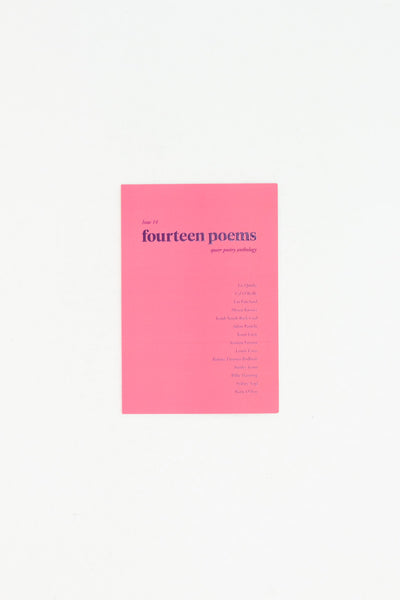 Fourteen Poems. Queer Poetry Anthology. Issue 14.