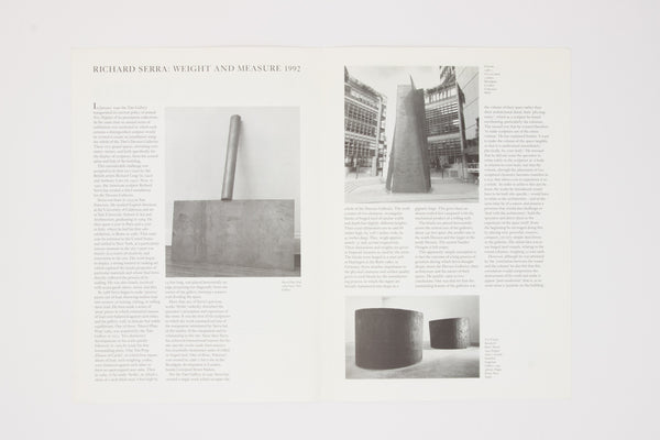 Weight and Measure - Richard Serra