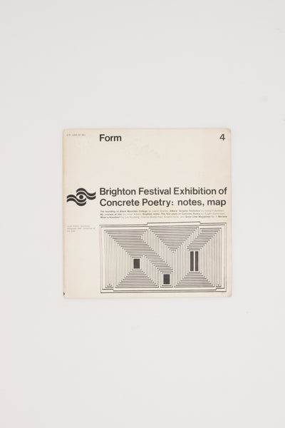 Form no. 4 / Brighton Festival Exhibition of Concrete Poetry.