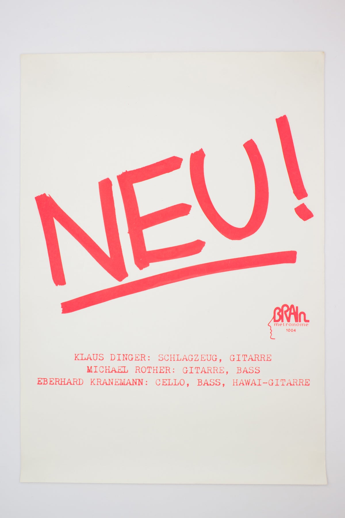 NEU! - Klaus Dinger & Michael Rother