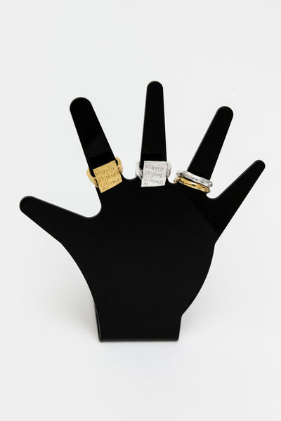 Good Sleep Rings (Z Z Z Z Z Z Z Z Z Z) in Silver - Lucy Clout